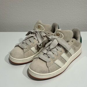Adidas Light Tan Suede Sneakers